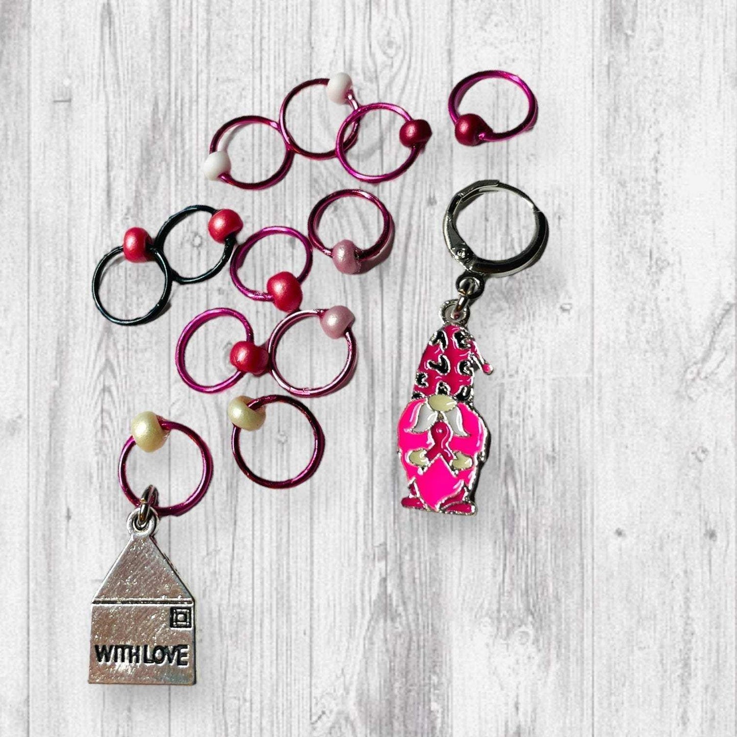 I'll love you gnome-atter what Progress and Stitch Markers