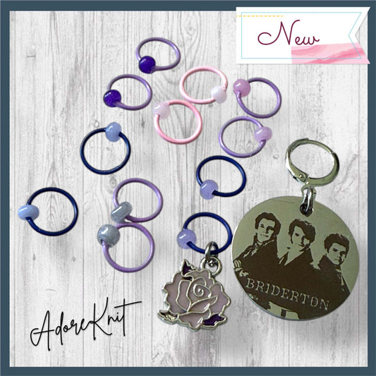 Bridgerton Brothers Progress and Stitch Markers