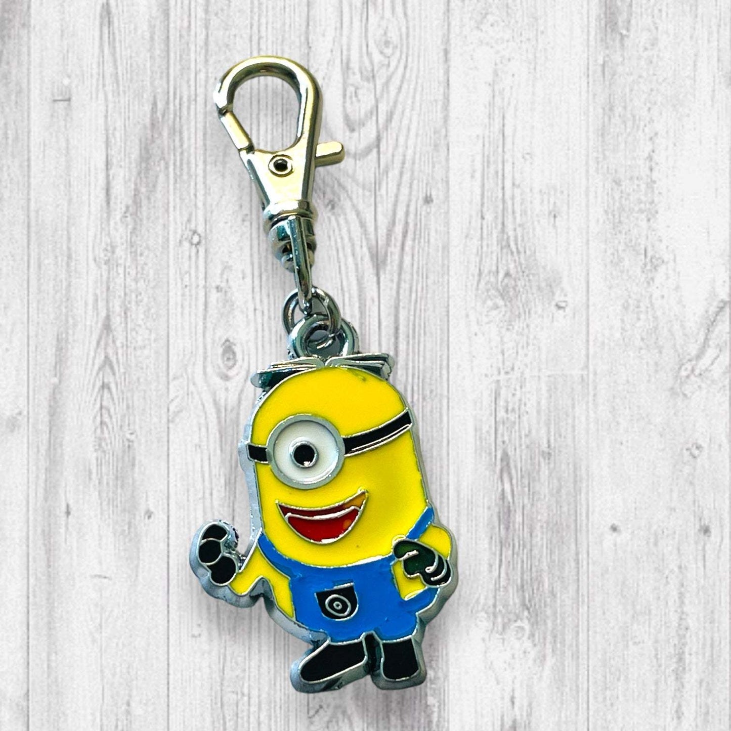 Singing Minion Progress and Stitch Markers