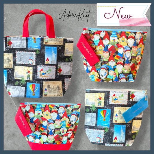 Gnomes Abroad Project Bag