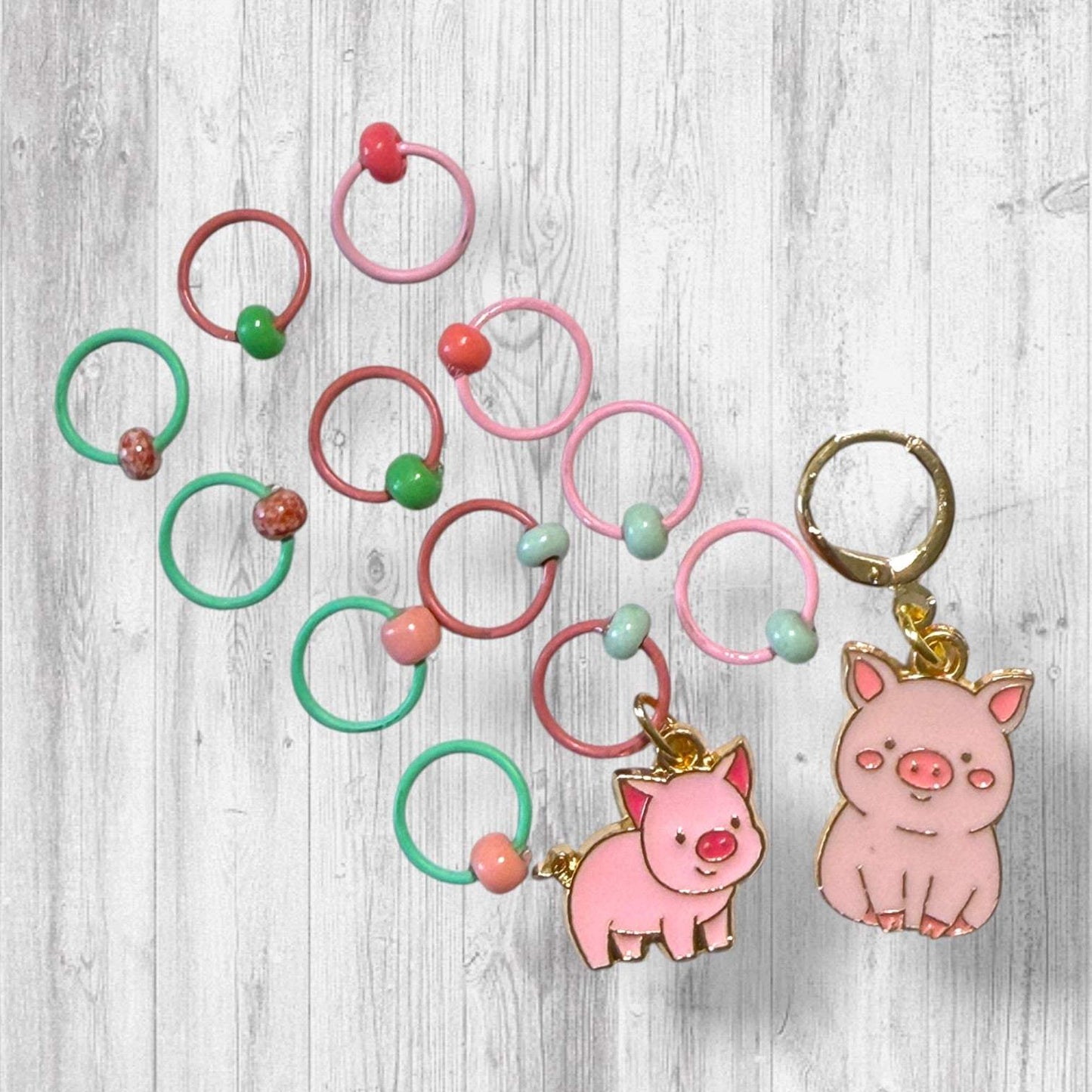 Who’s Stitchin’ Next Door Progress & Stitch Markers
