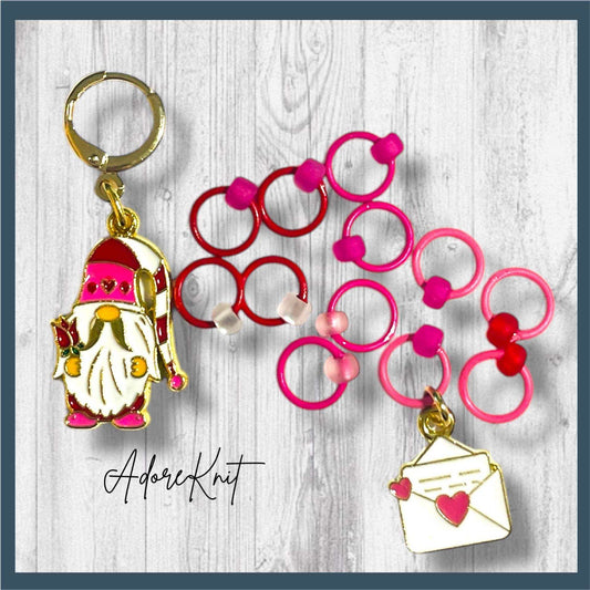 GNPS (Gnome Postal Service) Progress and Stitch Markers