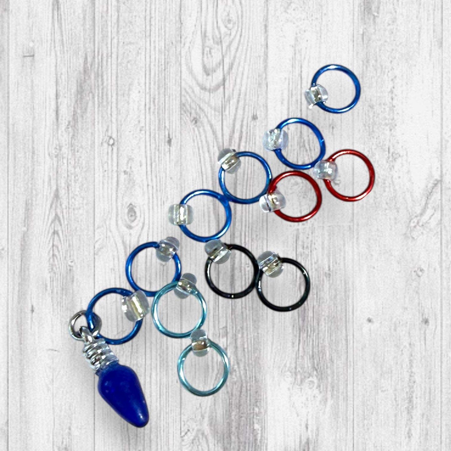 Friends Don't Lie Progress and Stitch Markers