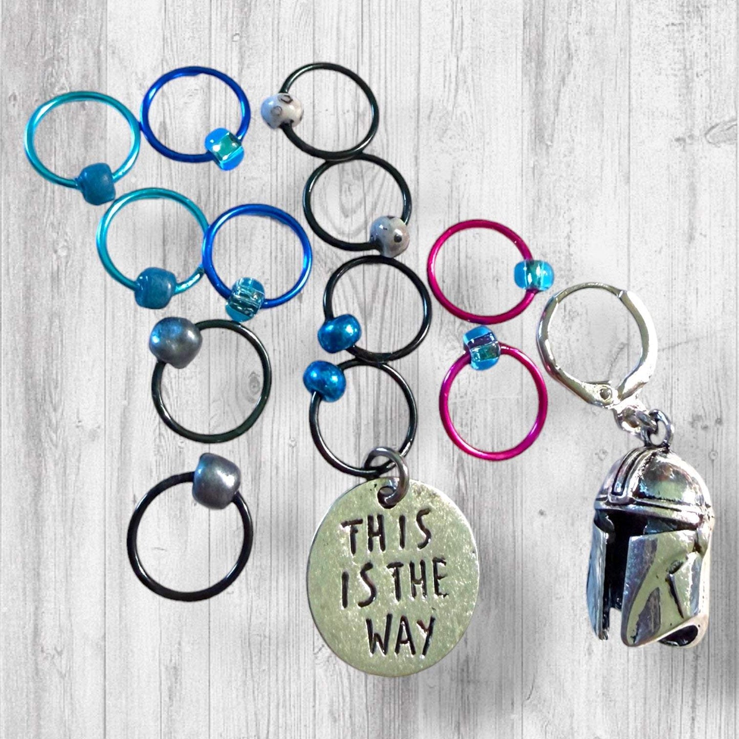 This Is the Way to Finish the Project Progress and Stitch Markers