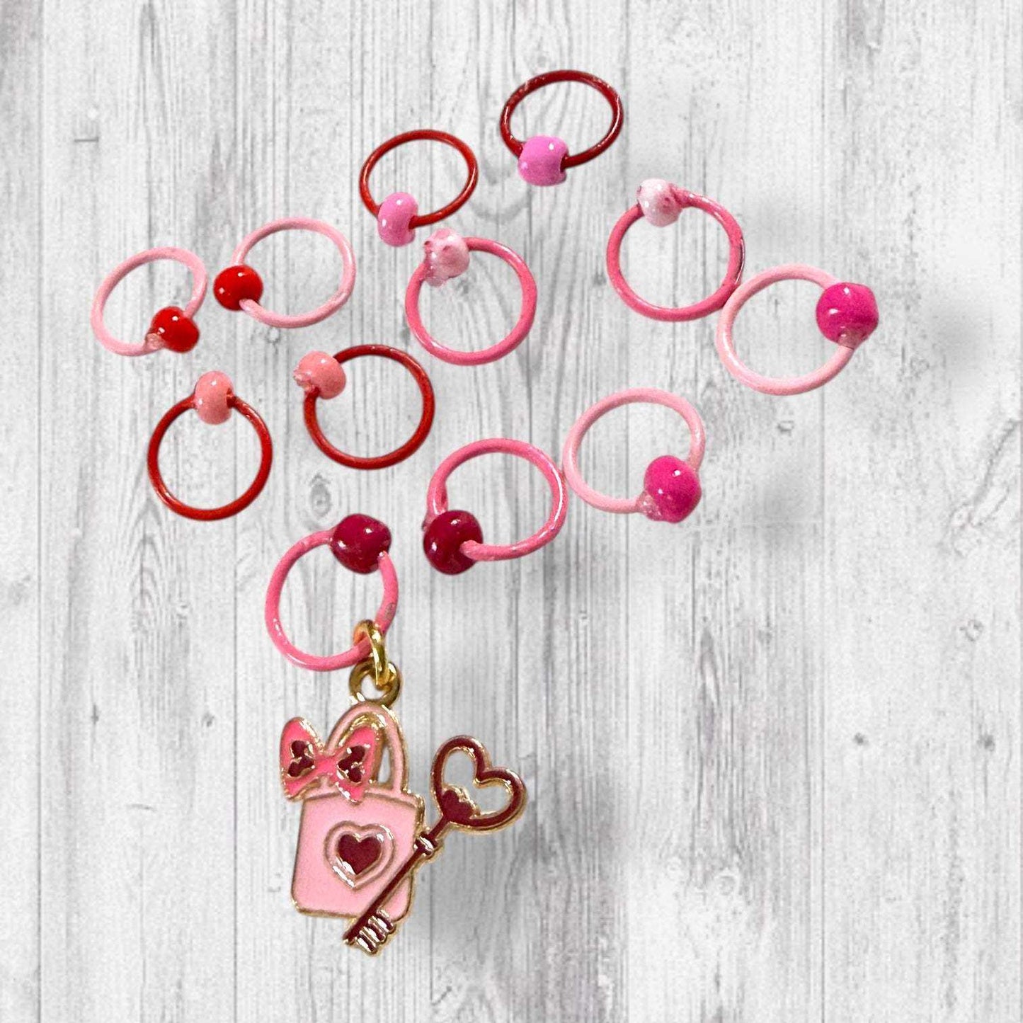 Gnomebody Loves You Like I Do Progress and Stitch Markers