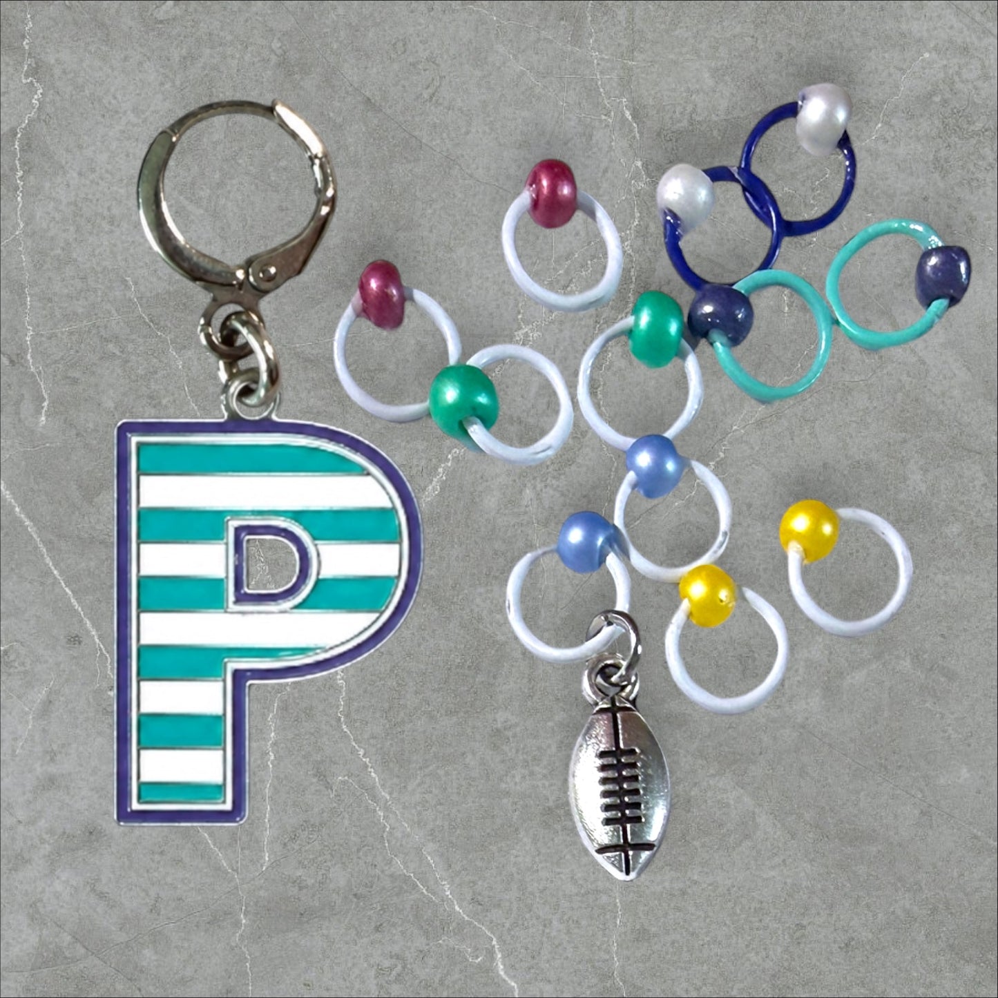 2026 Exclusive Pigskin Party Progress Marker and Stitch Markers