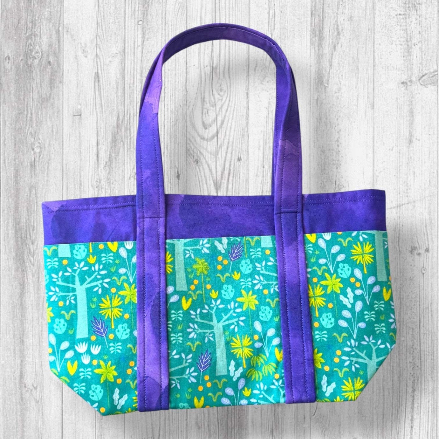 Nothing Suspicious in These Woods Project Bag | Butterfly and Forest Knitting Bag