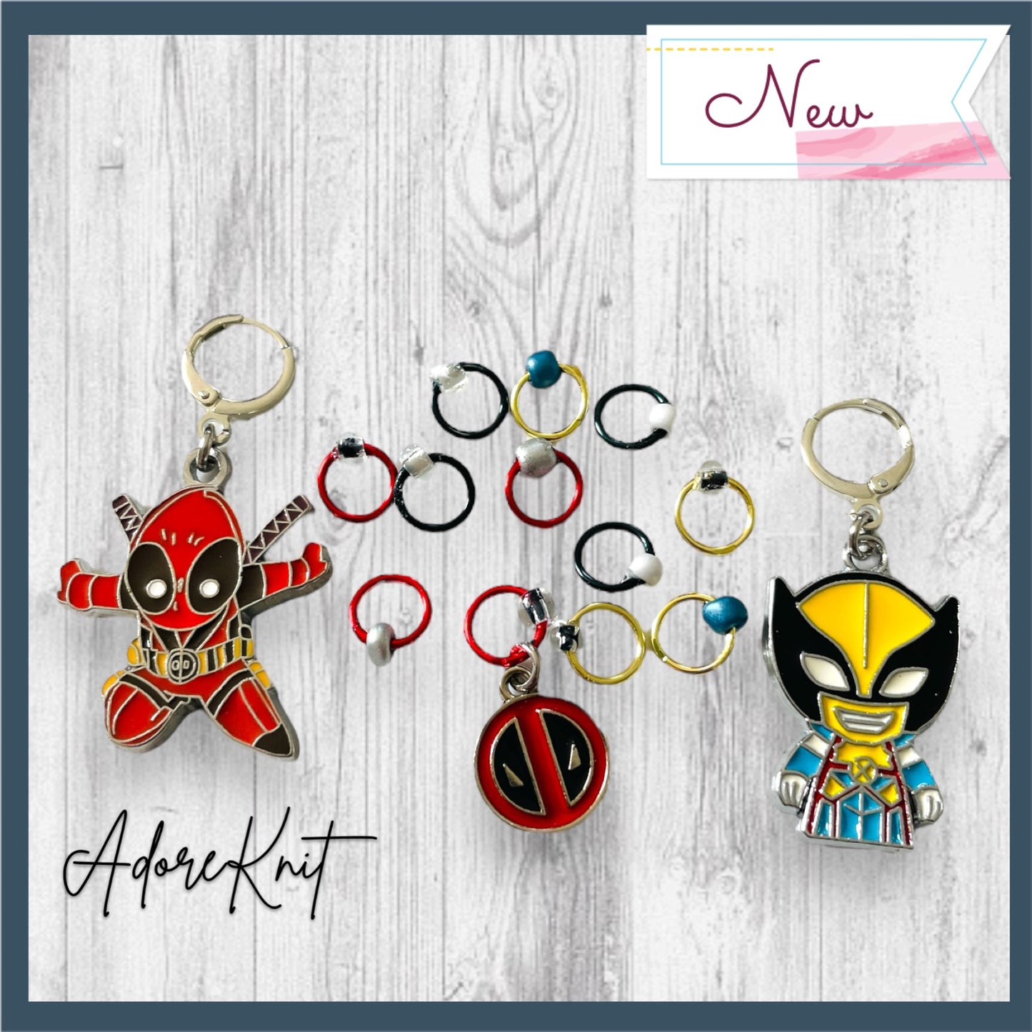 You're Always the Wrong Guy Superhero Progress and Stitch Markers