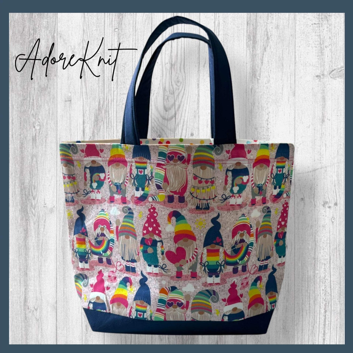 Choose Happy Gnomes Project Bag