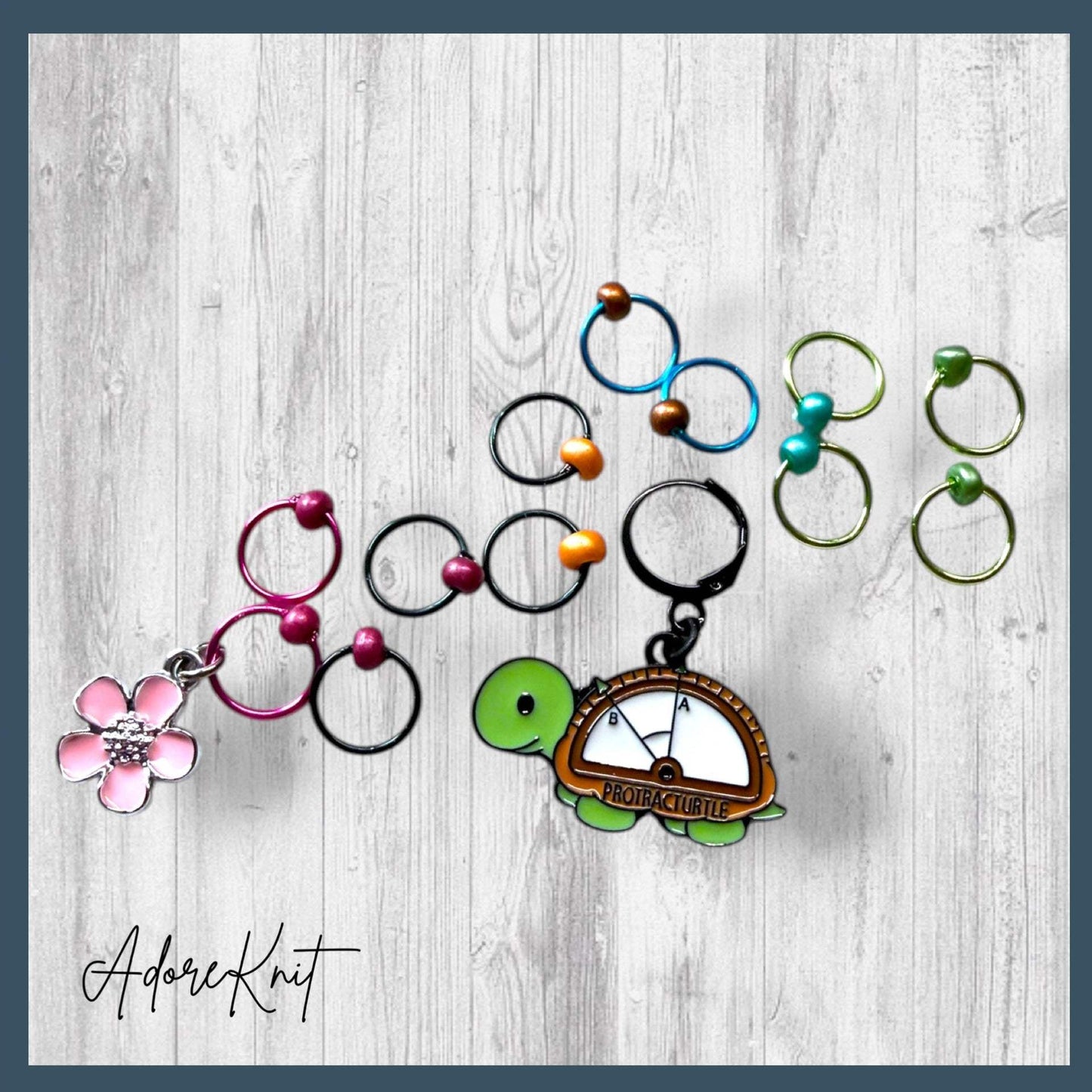 Protracturtle Says The Limit Does Not Exist Progress and Stitch Markers