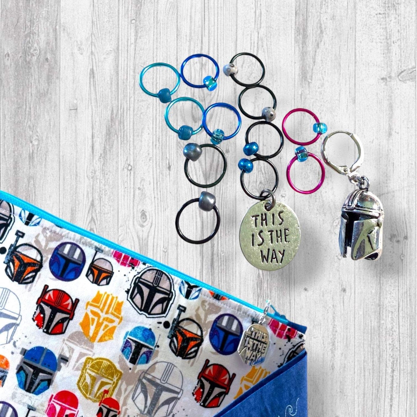 This Is the Way to Finish the Project Progress and Stitch Markers