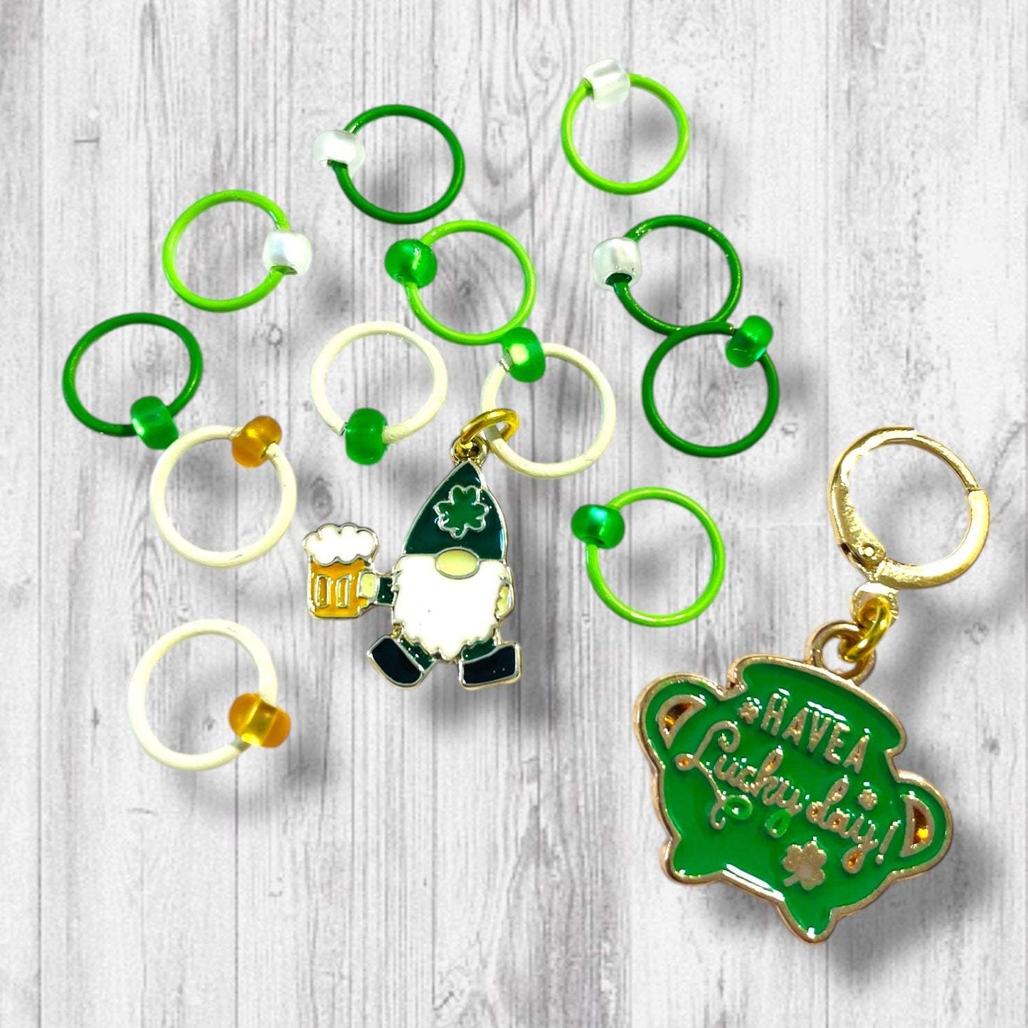 Have A Lucky Day St. Patrick's Day Progress and Stitch Markers