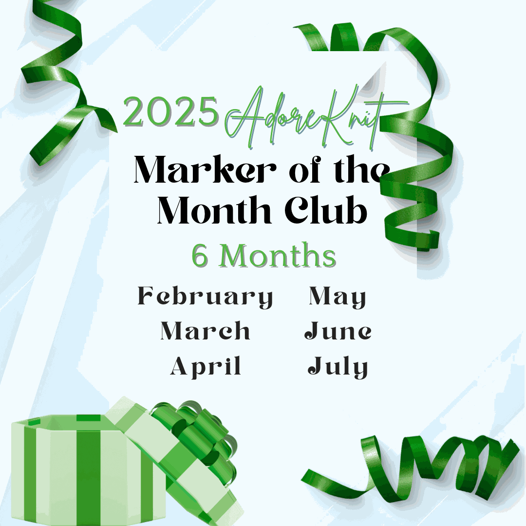 2025 Progress Markers of the Month Club, a monthly surprise set of five progress markers