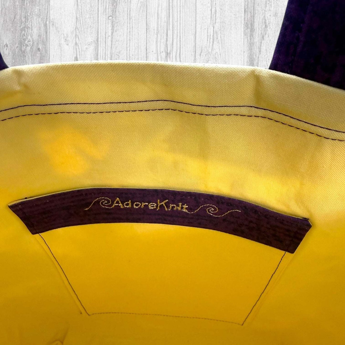 Camp Side Stitches Project Bag