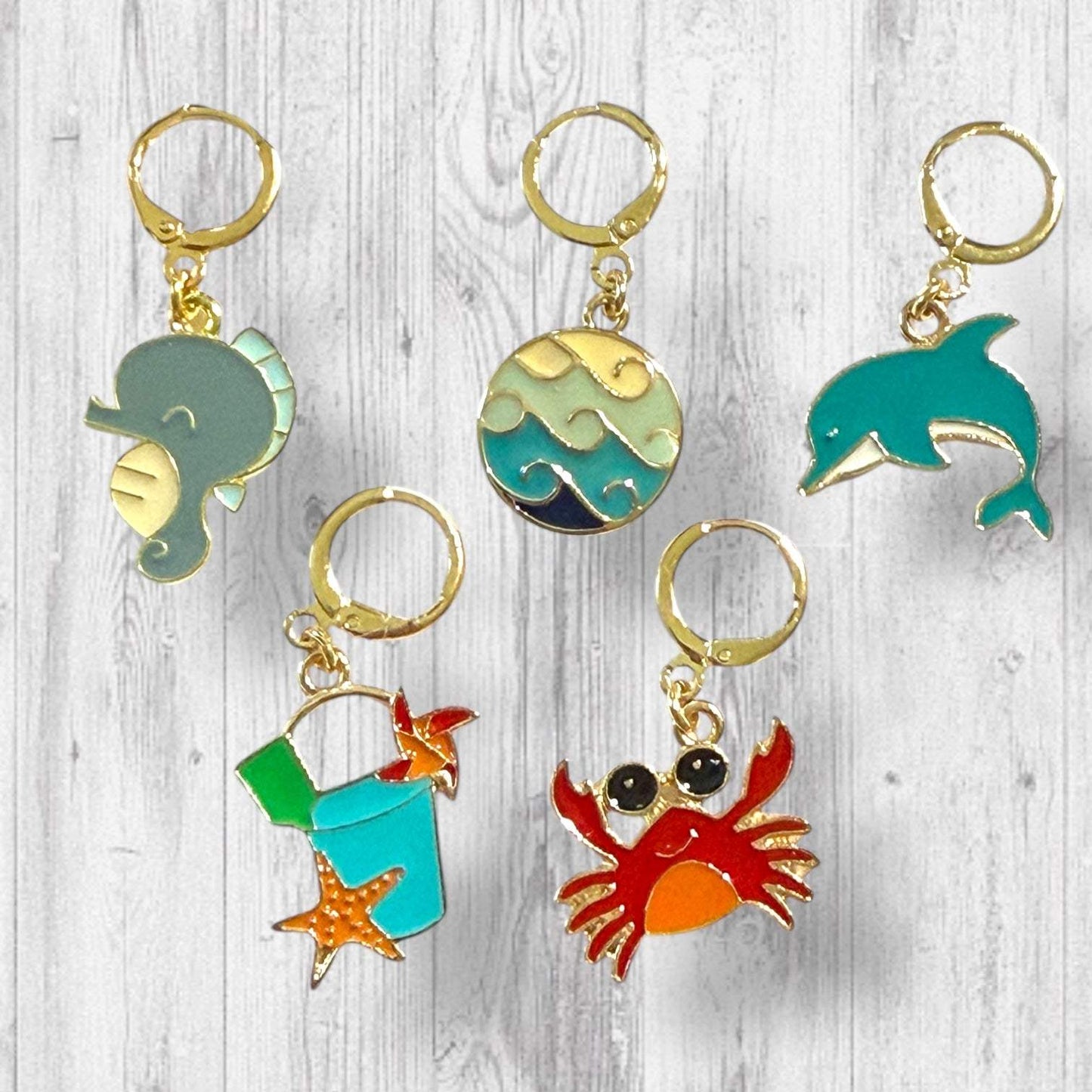 Sun, Sand, and Stitches of the Sea Progress Marker Set