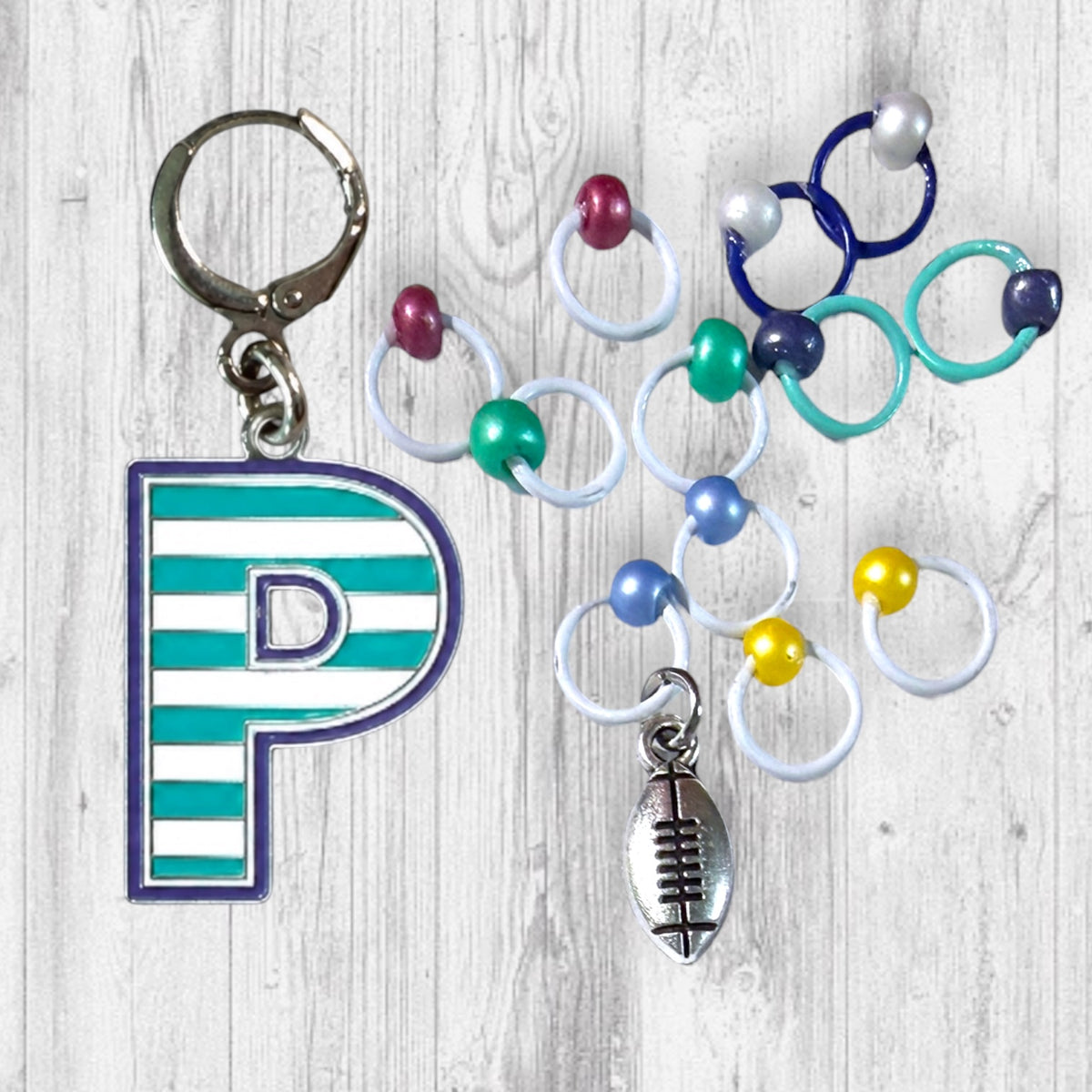 2026 Exclusive Pigskin Party Progress Marker and Stitch Markers