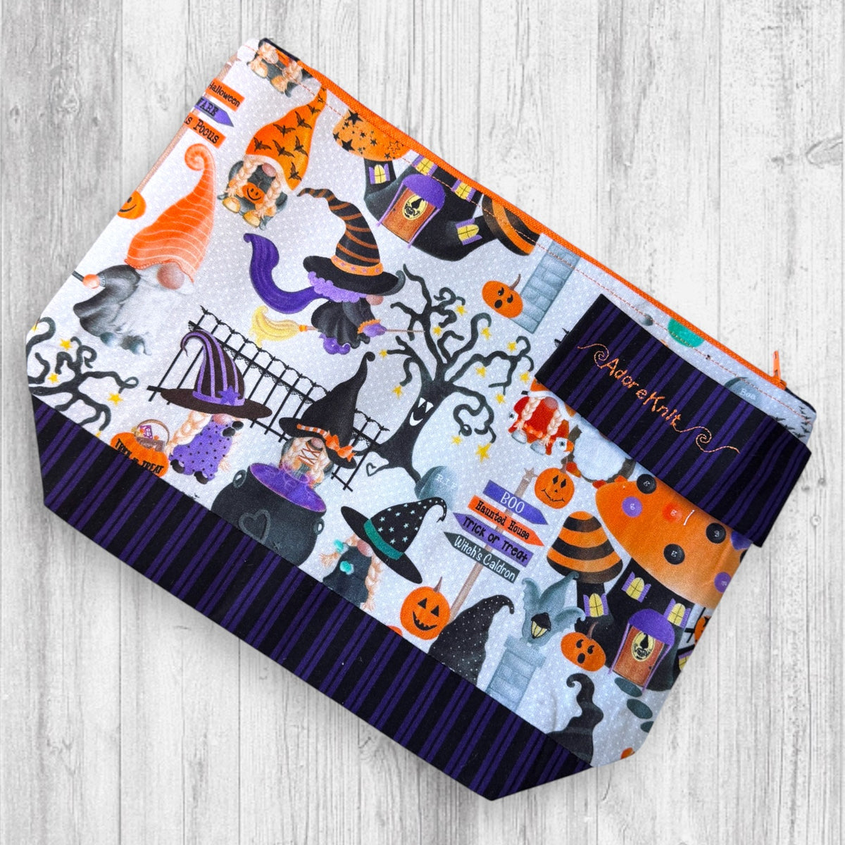 Gnome Trick or Treat Village Project Bag