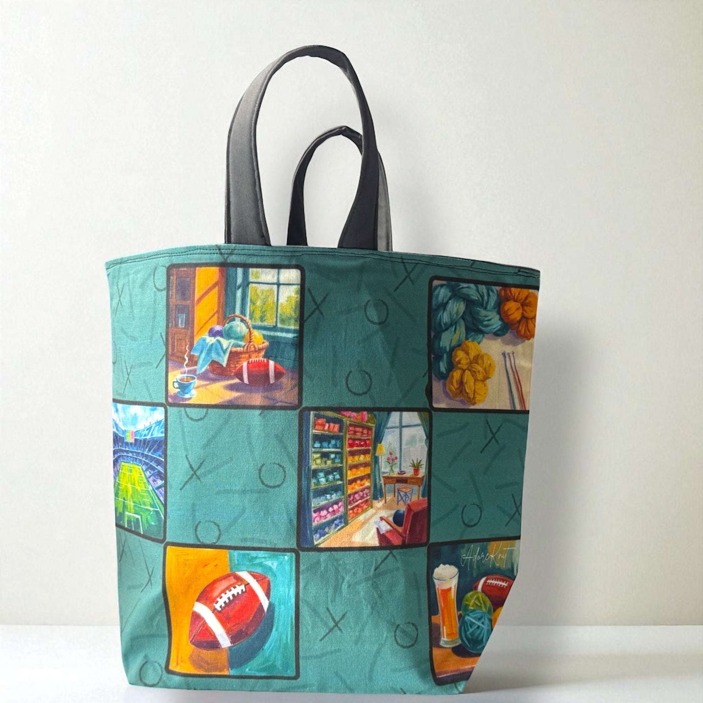 PREORDER AdoreKnit 2025 Exclusive Pigskin Party Project Tote Bag