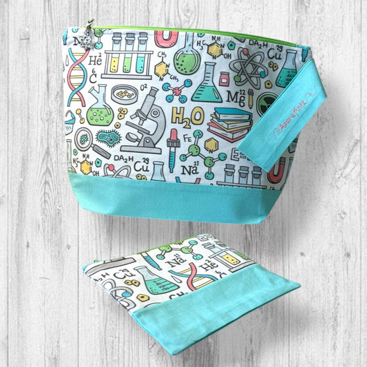 Microscopes Always Win Arguments Project Bag green zipper