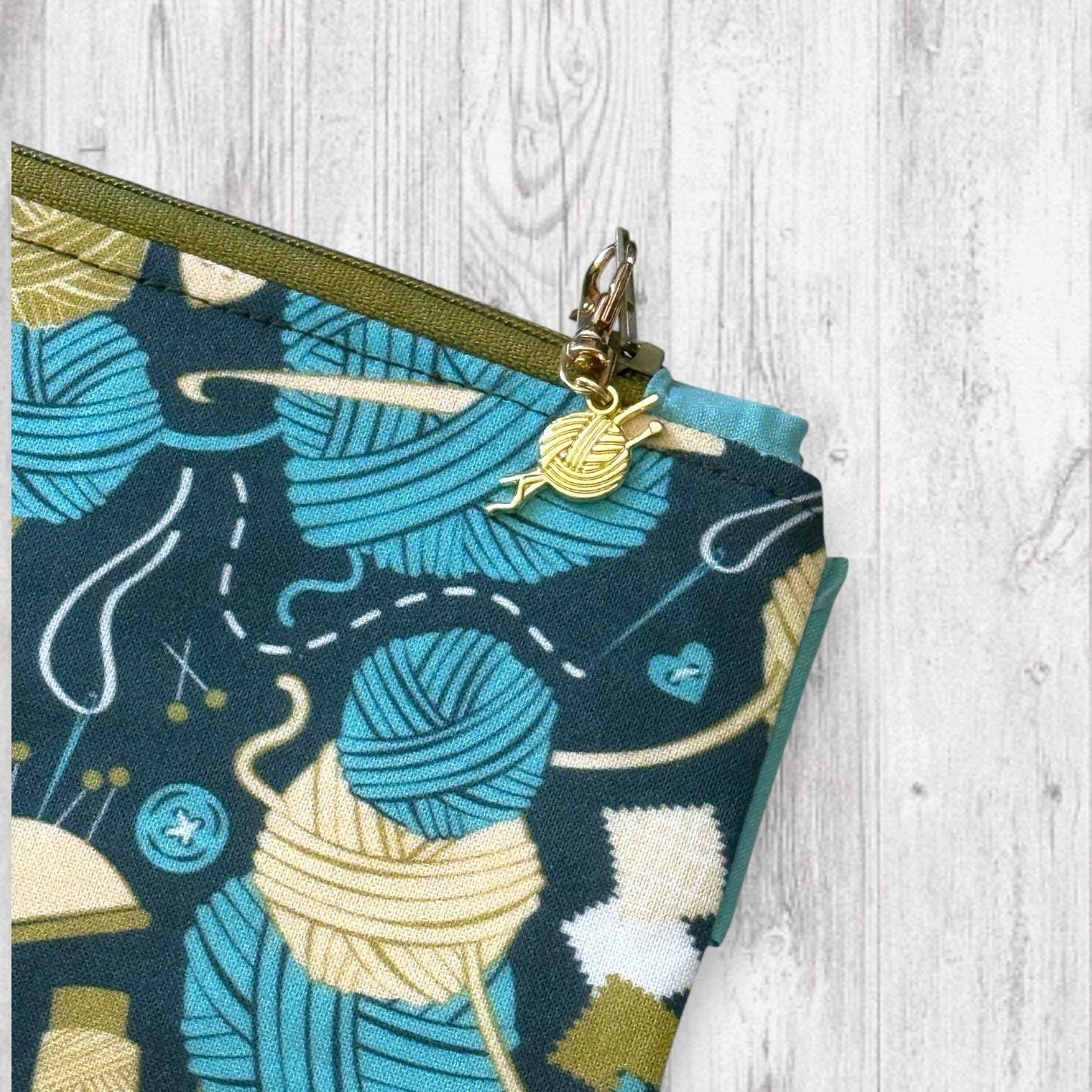 Knit Between Scoops Project Bag | Summer Stitch Knitting Yarn Bag