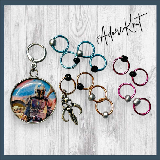 Clan of Two Progress and Stitch Markers - AdoreKnit
