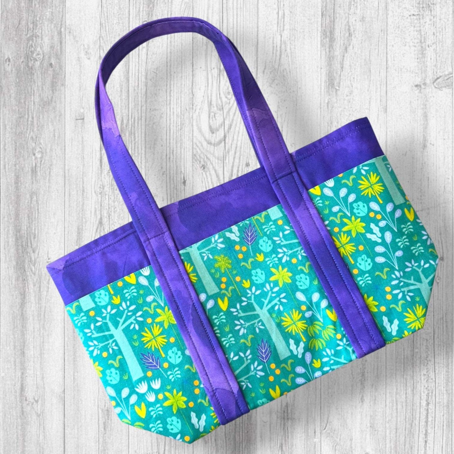 Nothing Suspicious in These Woods Project Bag | Butterfly and Forest Knitting Bag