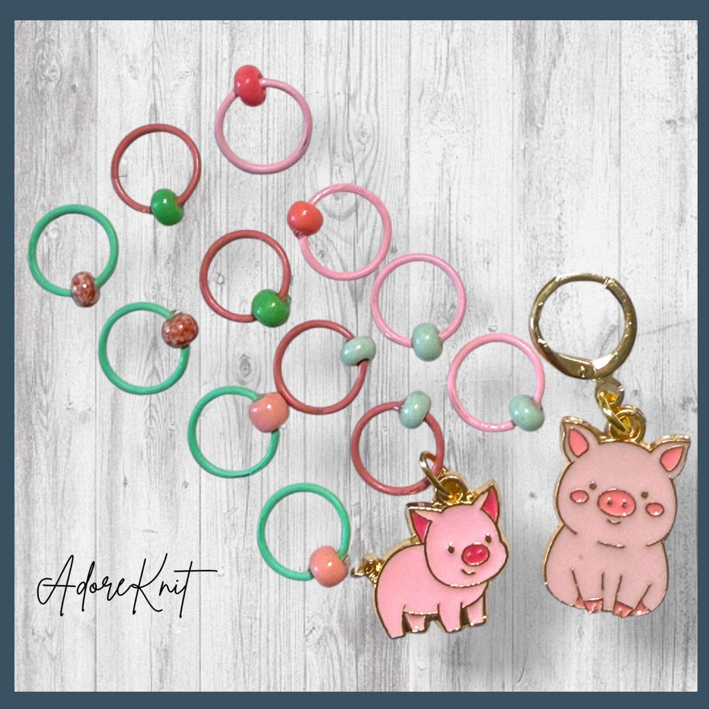 Who’s Stitchin’ Next Door Progress & Stitch Markers