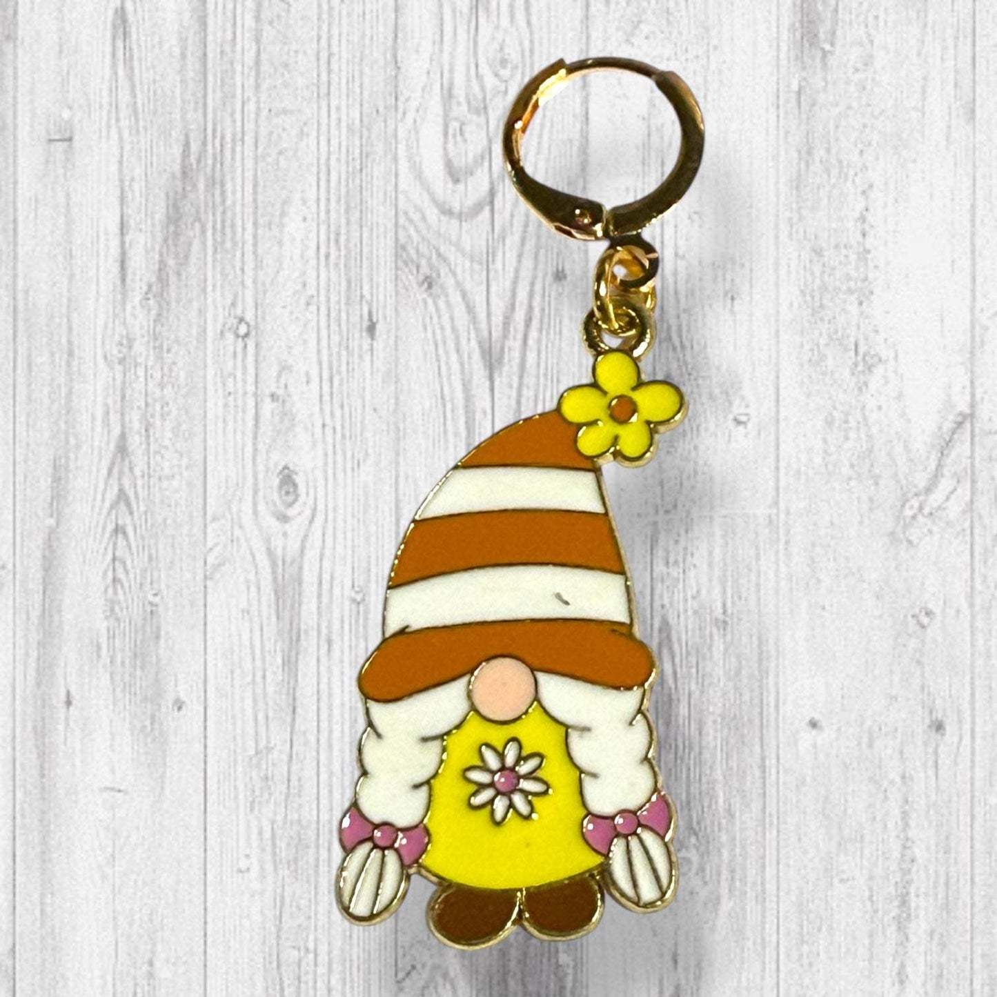 Buzzabelle Gnome Progress and Stitch Marker Set