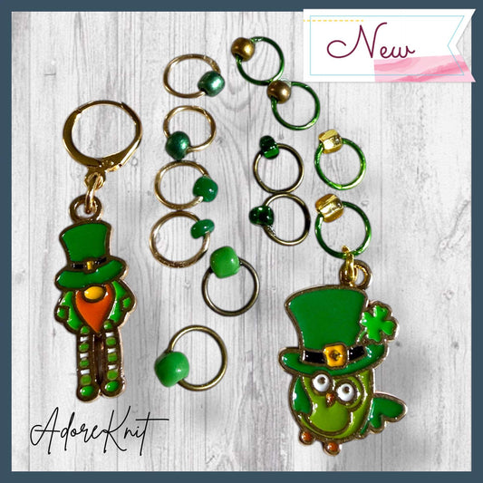 High Hats & Lucky Hoots Progress & Stitch Marker Set