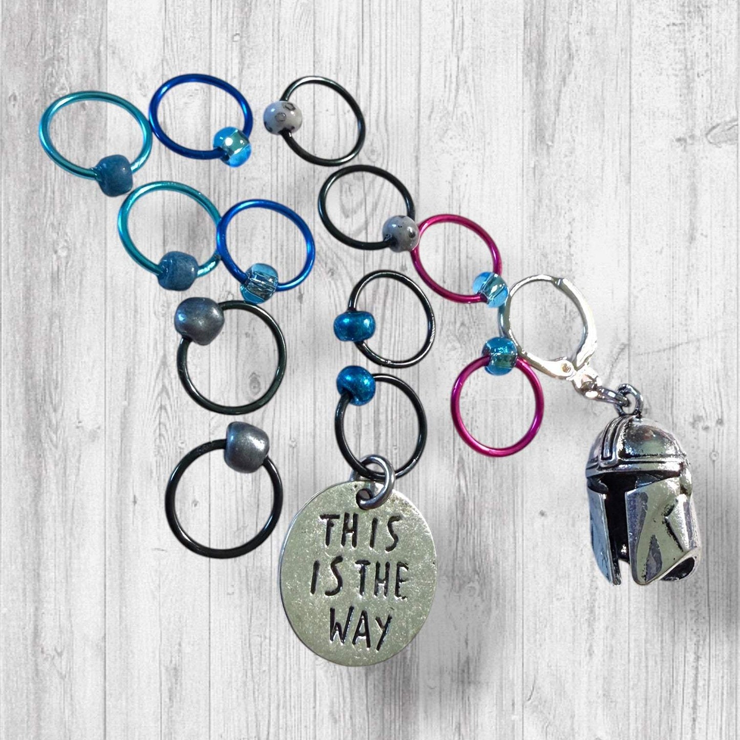 This Is the Way to Finish the Project Progress and Stitch Markers