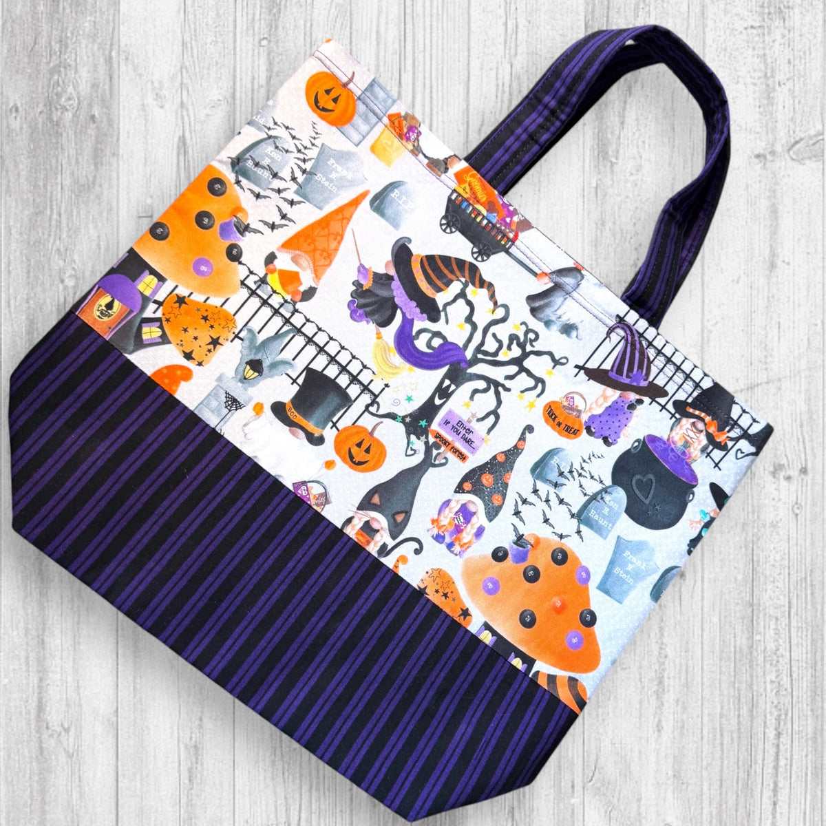 Gnome Trick or Treat Village Project Bag
