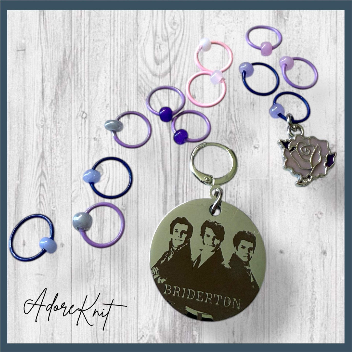 Bridgerton Brothers Progress and Stitch Markers