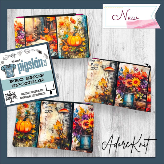 AdoreKnit 2024 Exclusive Pigskin Party Notion Pouch