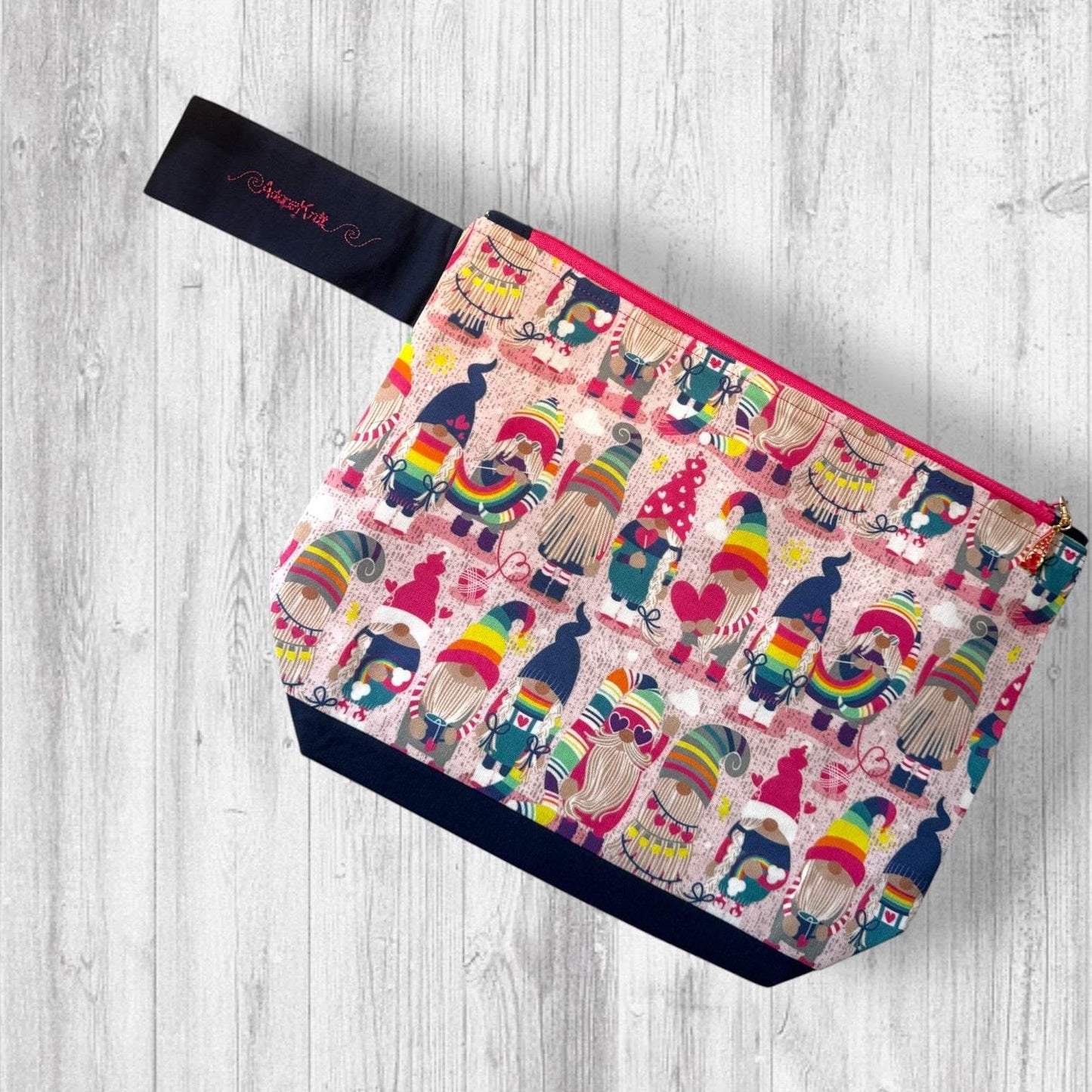 Choose Happy Gnomes Project Bag