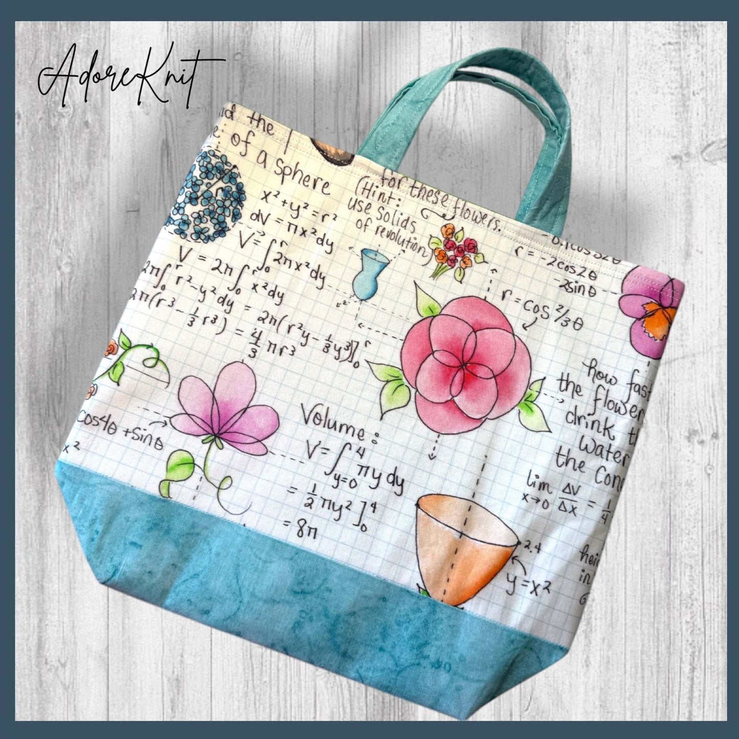 The Limit Does Not Exist (for my yarn stash) Project Bag