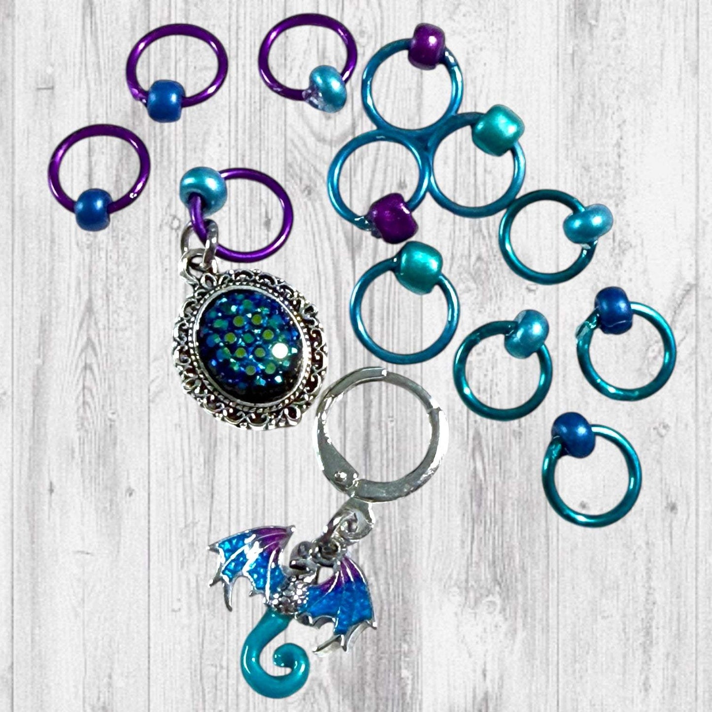 Twice as Beautiful Progress and Stitch Markers