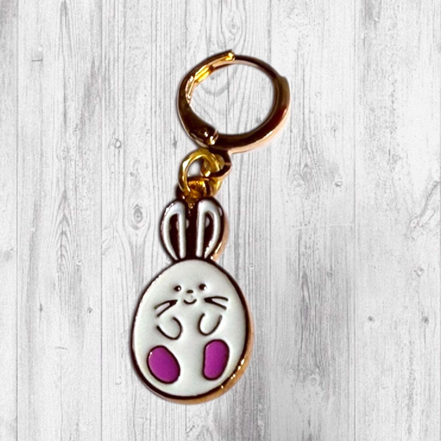 Gnomebody Found the Eggs Progress and Stitch Markers