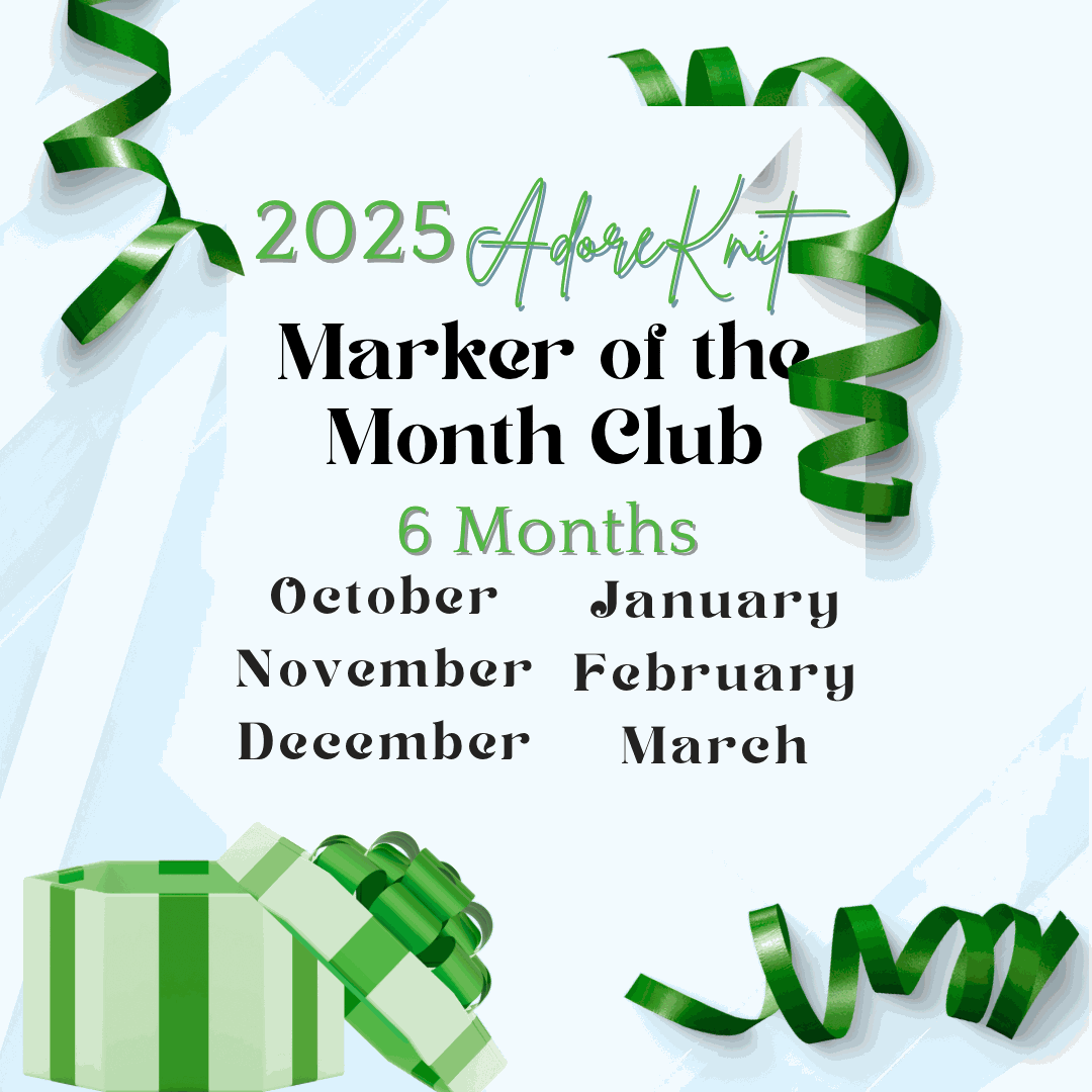 2025 Progress Markers of the Month Club, a monthly surprise set of five progress markers