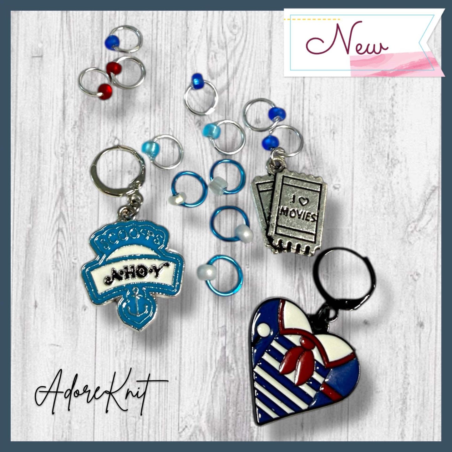 Scoops Ahoy Progress and Stitch Markers