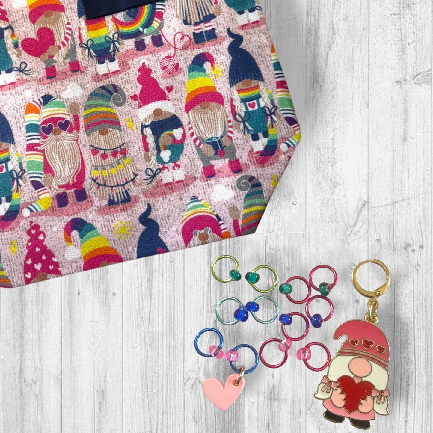 Choose Happy Gnomes Project Bag