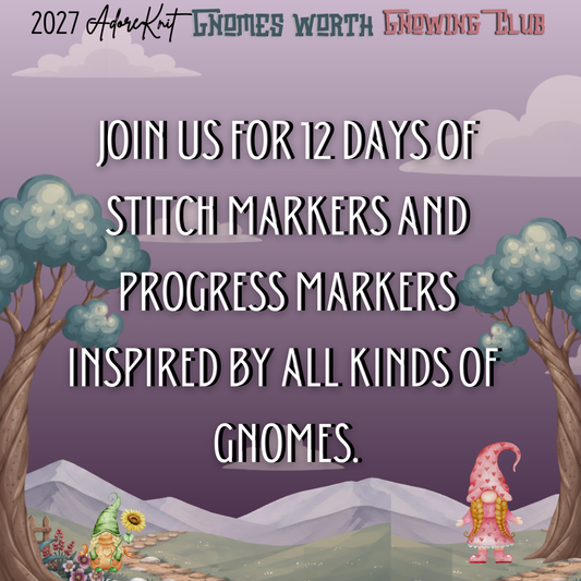 2027 Gnomes Worth Gnowing Knitting Countdown Club | AdoreKnit