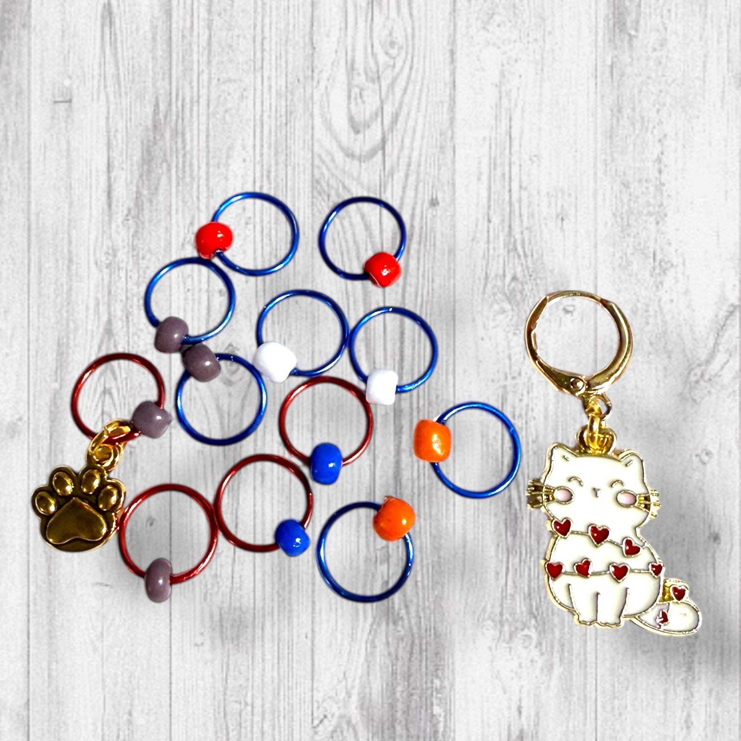 Wrapped & Whiskered Progress & Stitch Markers – AdoreKnit