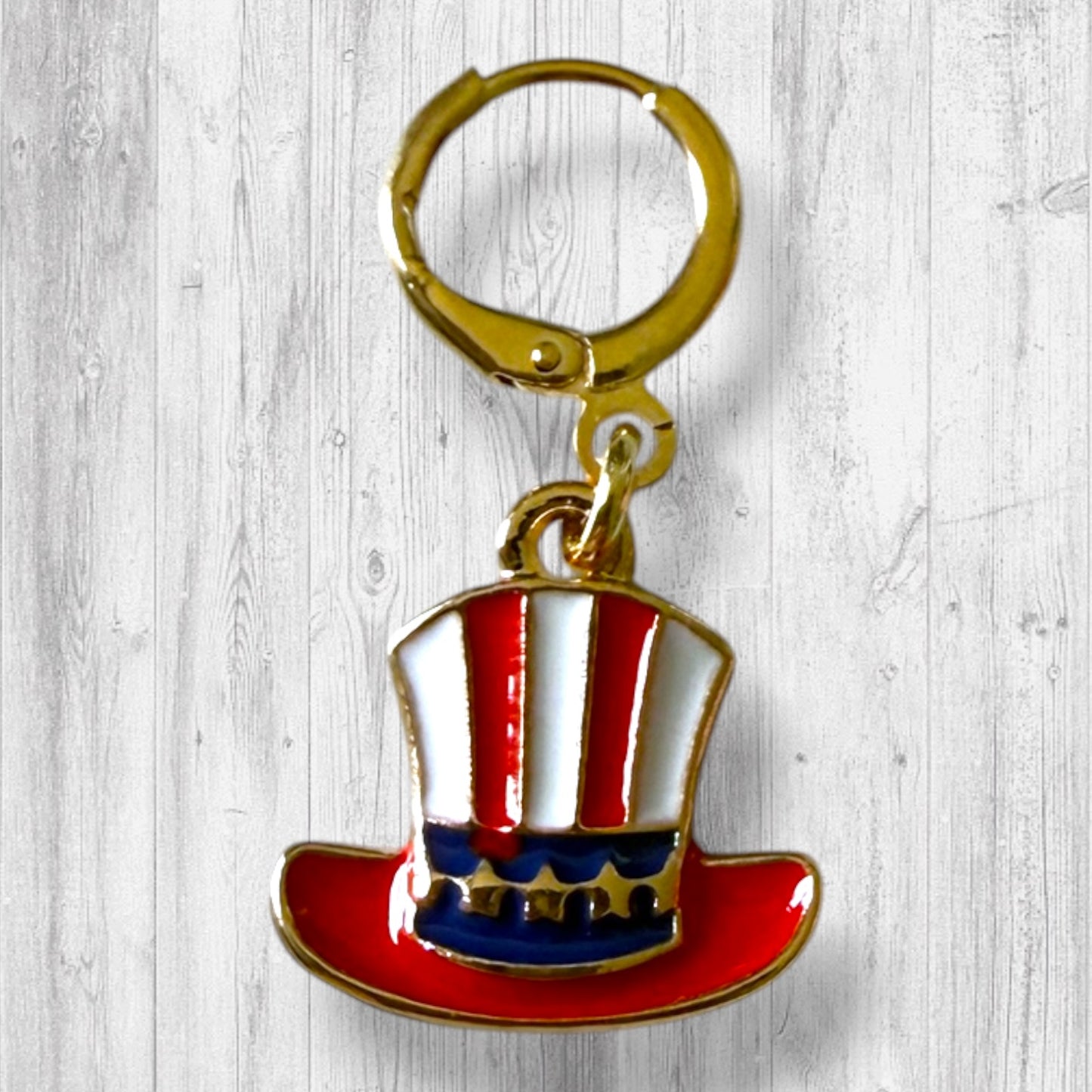Star Spangled Gnome! Progress and Stitch Markers | Patriotic Knitting Markers
