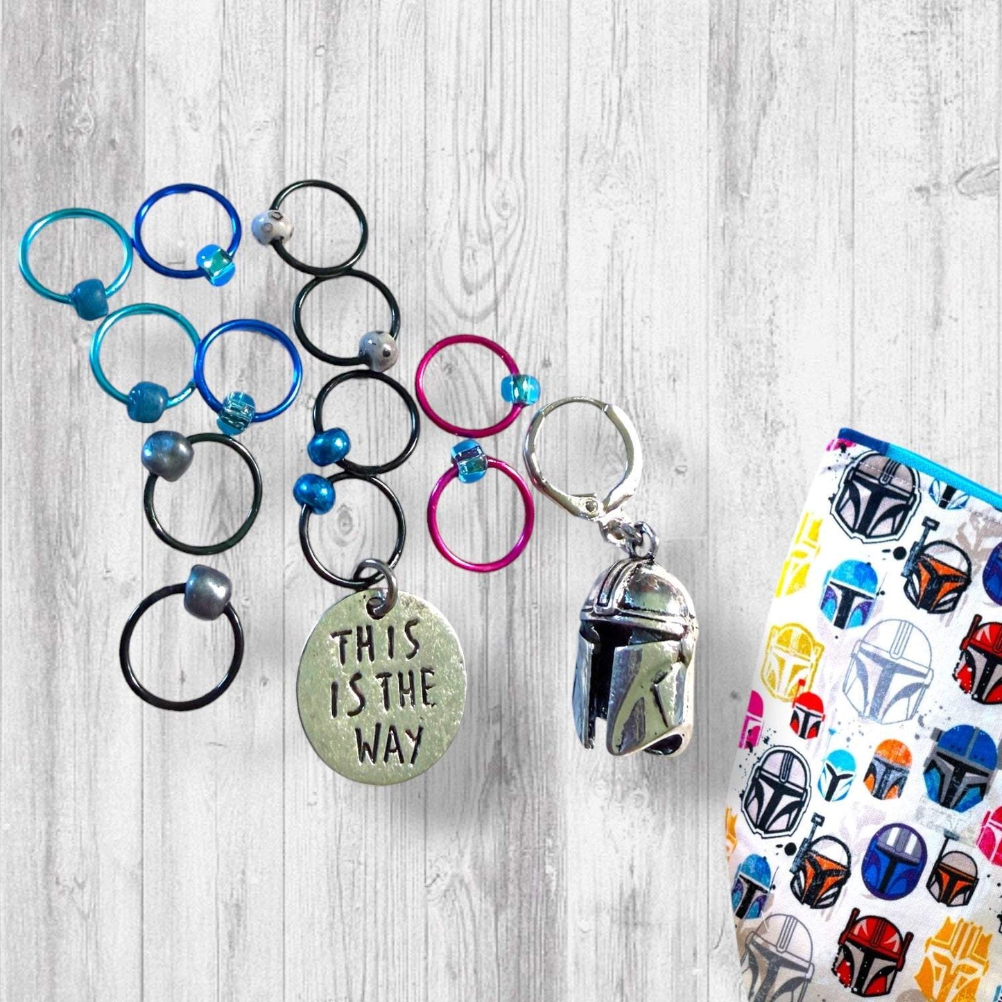 This Is the Way to Finish the Project Progress and Stitch Markers