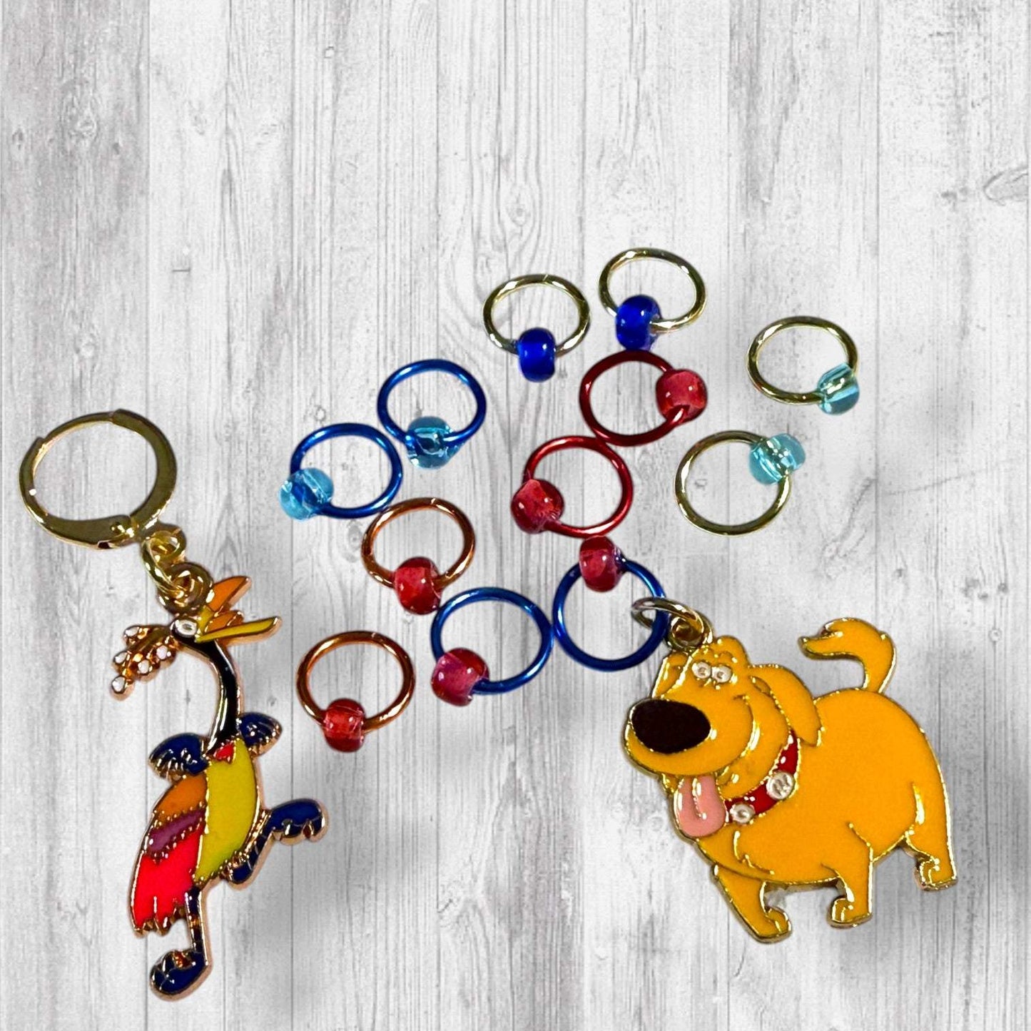 Ridiculous Bird & Distractible Dog Stitch Marker Set