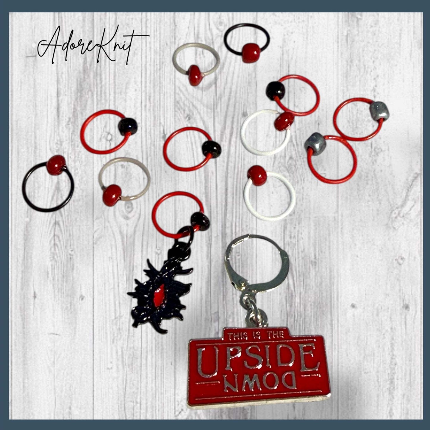 Telekinetic Hero Inspired Progress and Stitch Markers