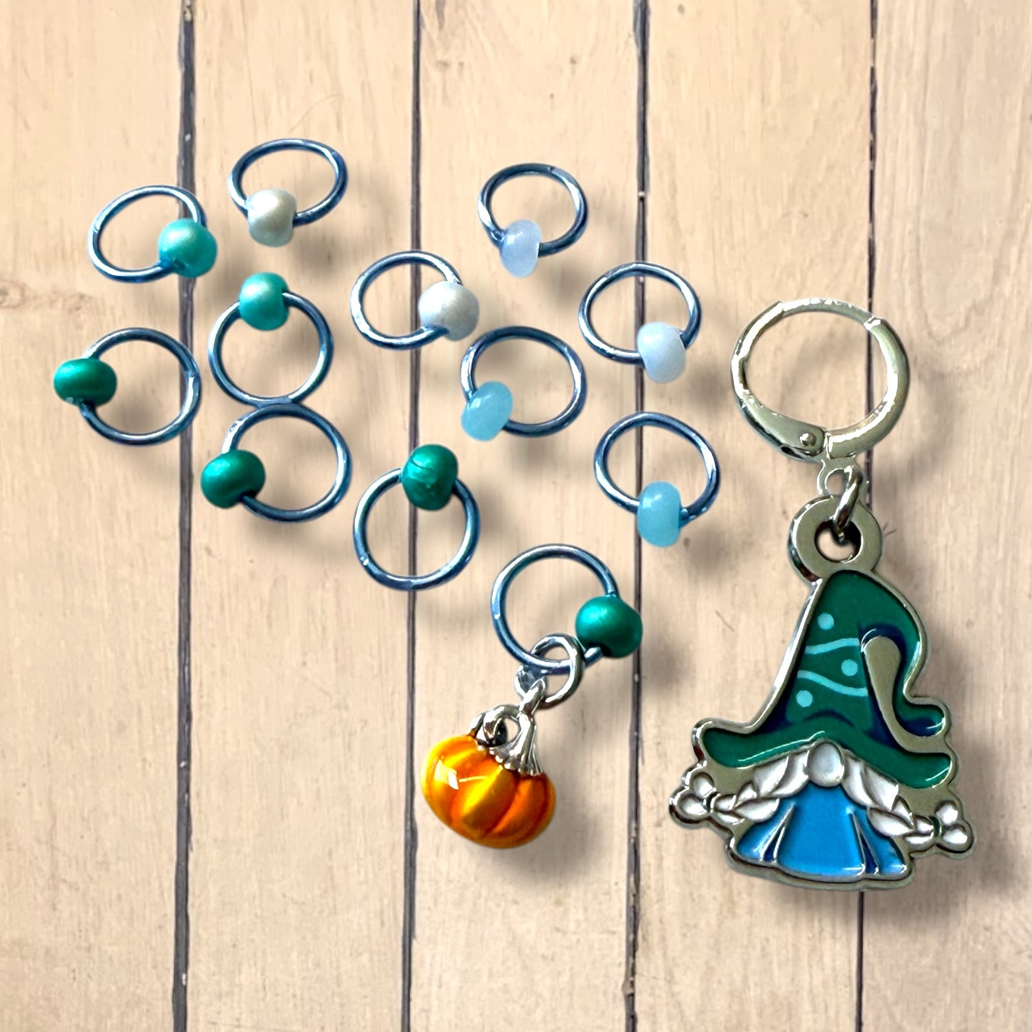 2025 Gnomeleaf Gathering Gnorah Progress & Stitch Marker Sets for Imagined Landscapes