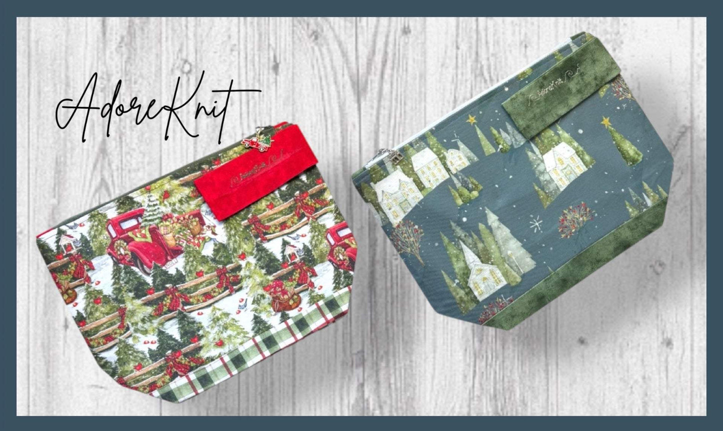 Moonlit Winter Village Project Bag