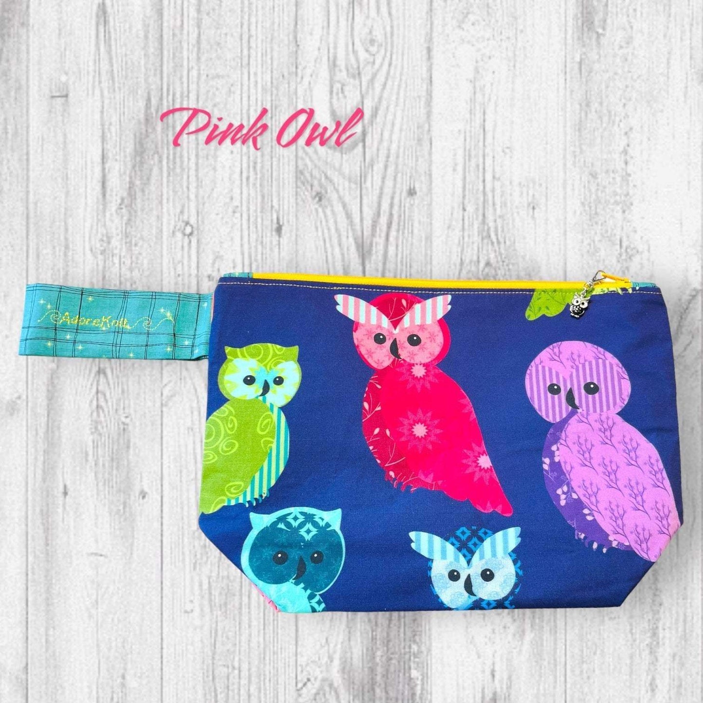 Hootiful Owl Project Bag -One of a Kind-