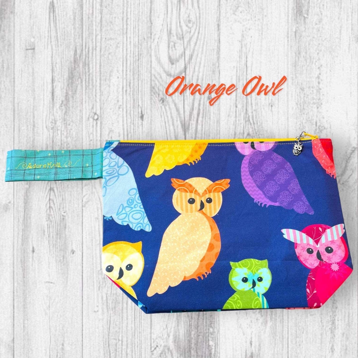 Hootiful Owl Project Bag -One of a Kind-